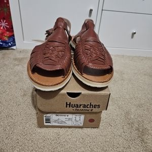 Bearpaw Brown Leather Huaraches